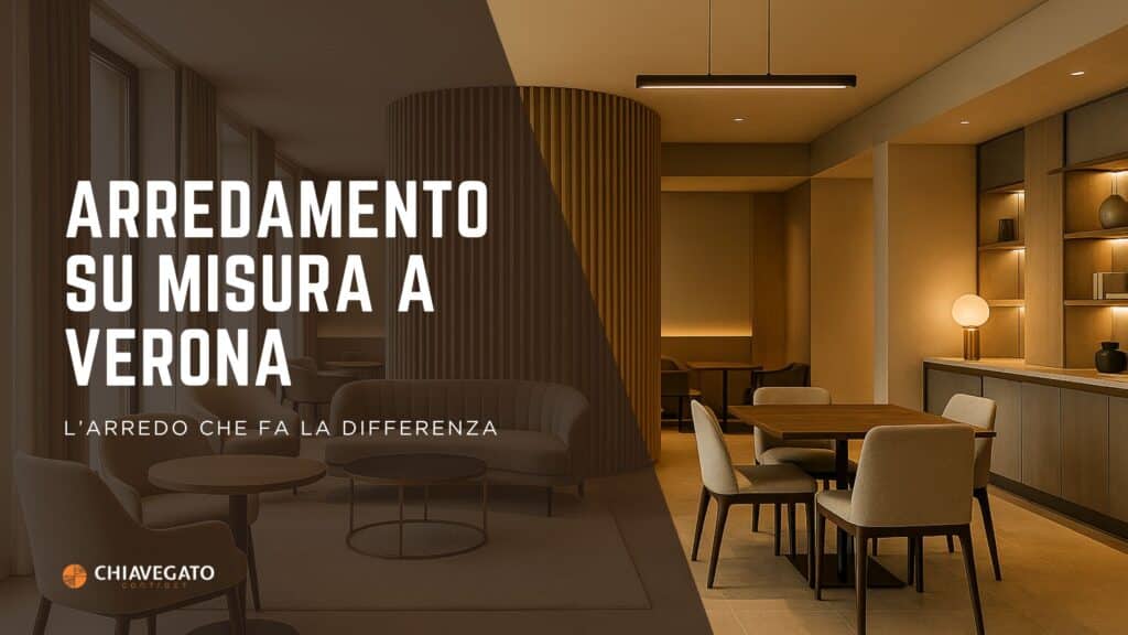 Immagine di copertina per articolo sull’arredo contract a Verona, ambientazione moderna con arredi su misura per hotel e ristoranti