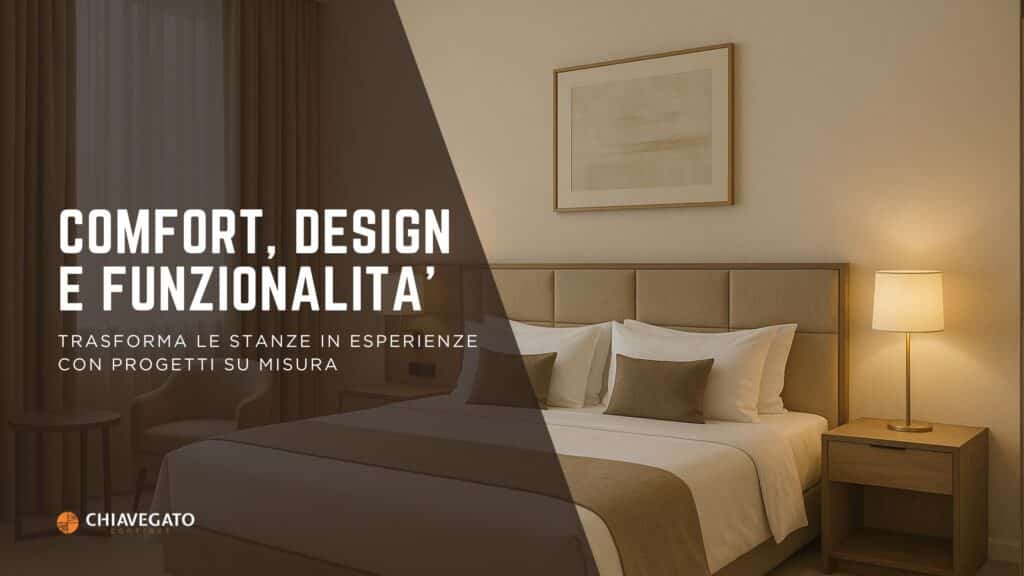 Camera d’hotel arredata su misura – arredamento contract hotel e progettazione stanze