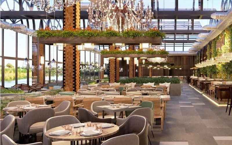 Mobili, tavoli e sedie su misura per il ristorante dell'hotel