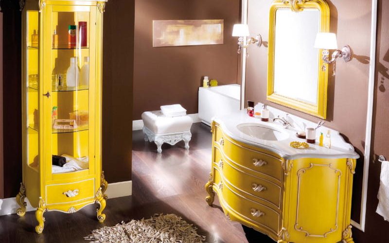 Progettazione mobili su misura per il bagno della camera